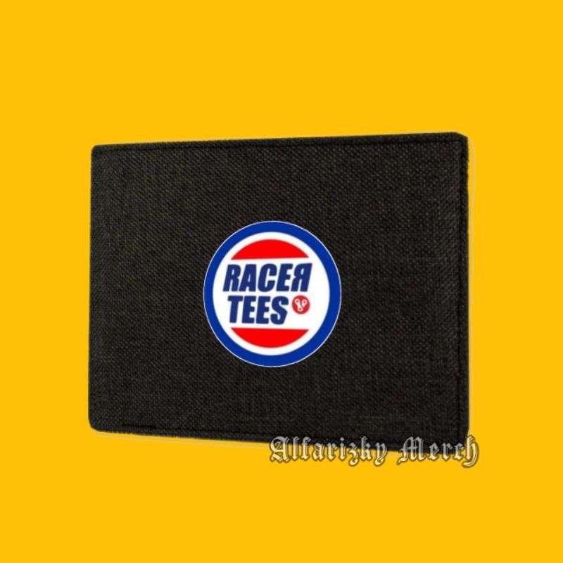 Dompet Kanvas Distro Keren | Dompet Lipat Resleting Pria Remaja Cowok RACERTEES Bahan Kanvas Premium