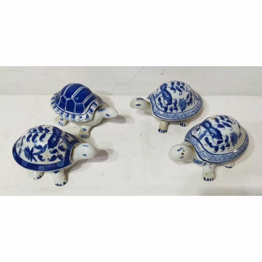 paket mukun kura-kura keramik vintage antik