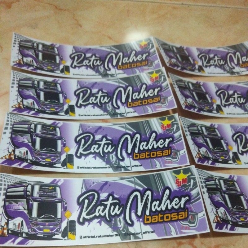 

STIKER BUS MANIA "RATU MAHER" SJM