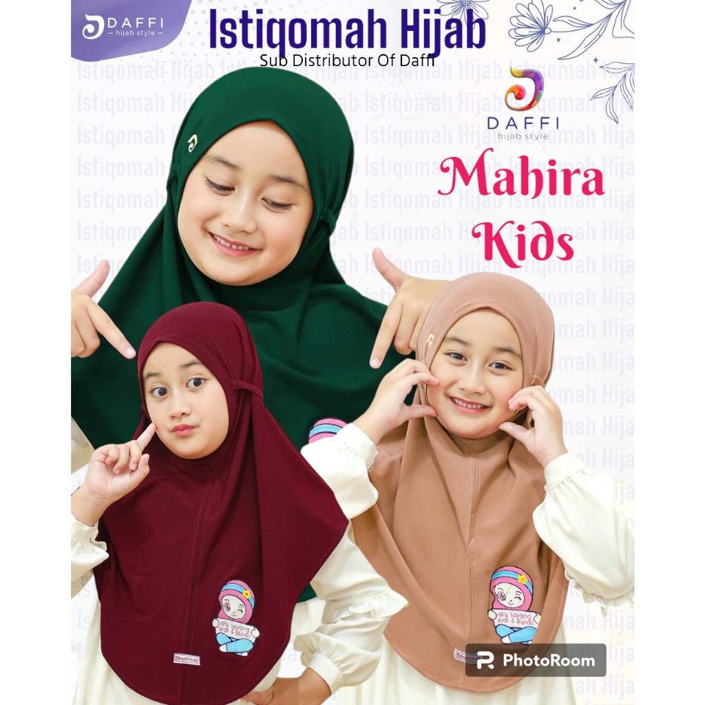 Jilbab Anak MAHIRA KIDS Daffi Hijab Anak cantik Size S