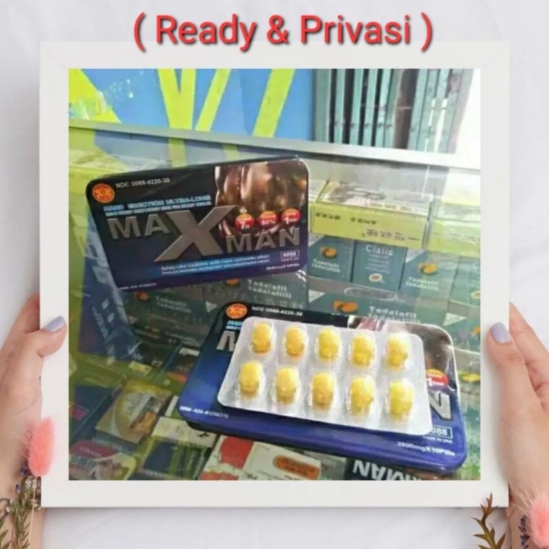 MAXMAN ORIGINAL OBAT PENAMBAH STAMINA PRIA KUAT TAHAN LAMA AMPUH