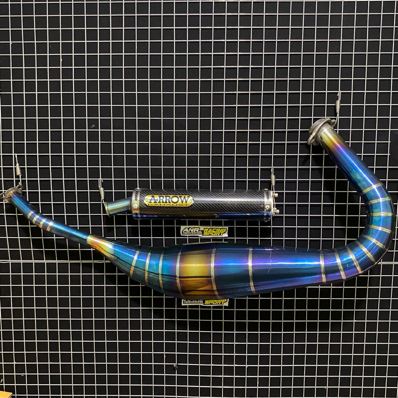 Knalpot Rx King Kolong Repsol Bluemon Arrow Exhaust Karbon