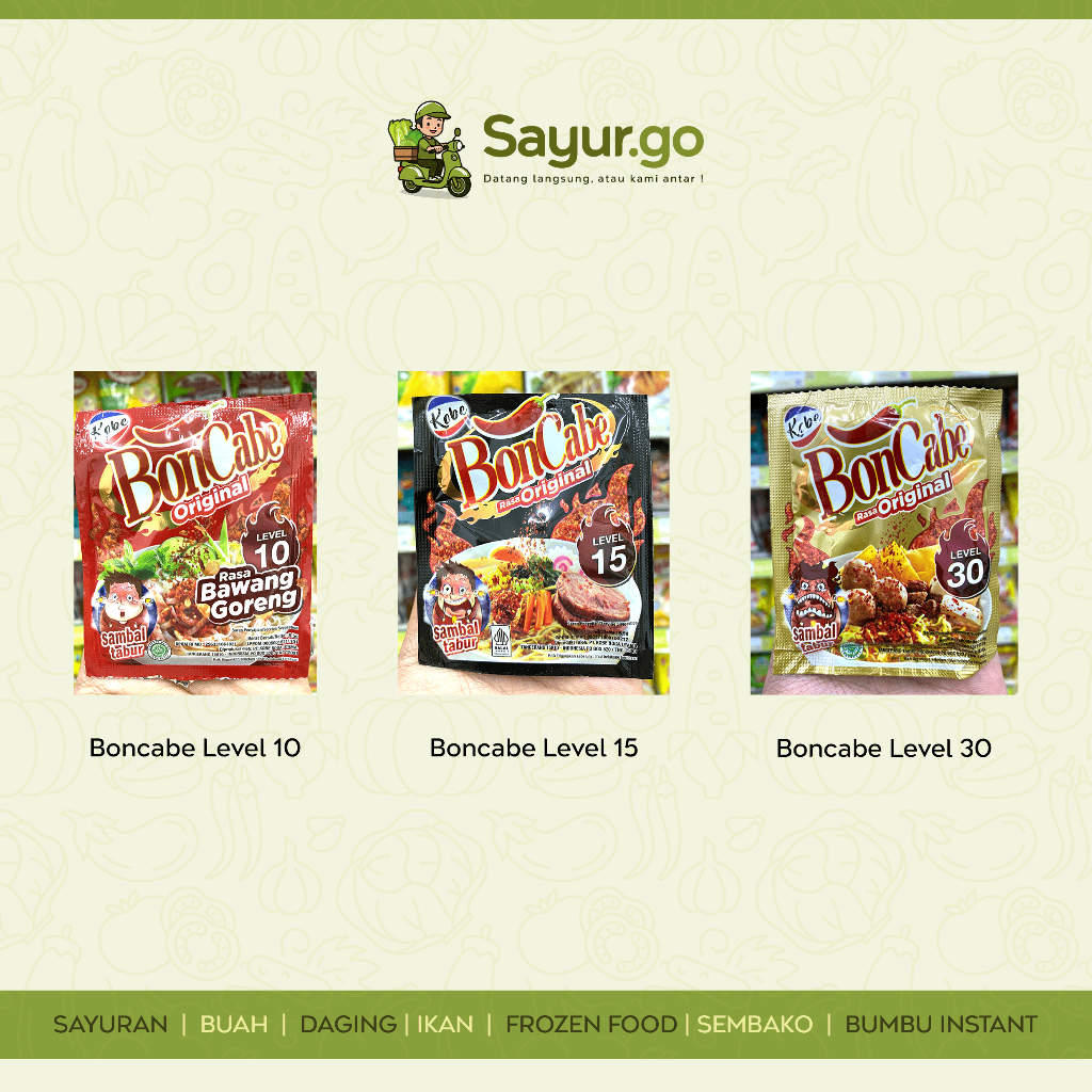 

Boncabe Sachet All Level | di Toko Sayurgo Bandung