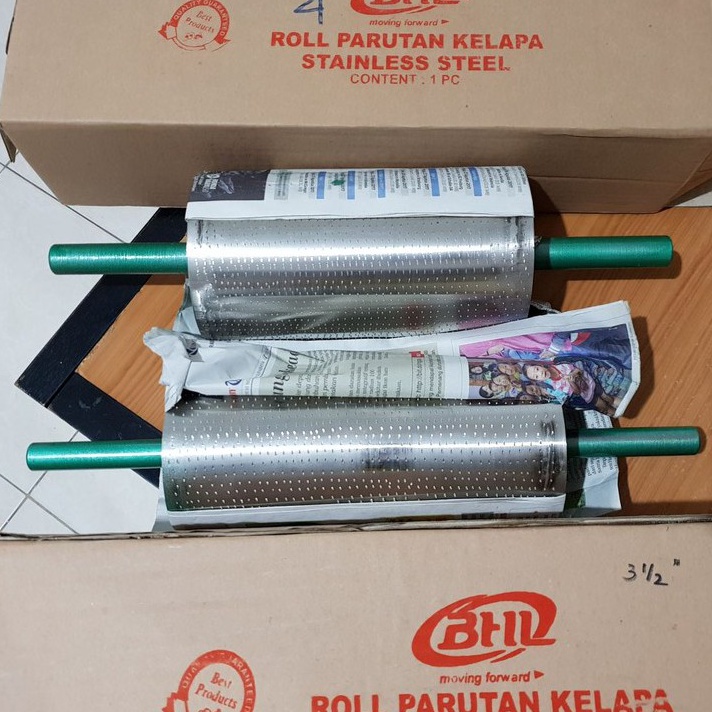 ART L66X Roll Mata Parutan Kelapa 4 inchi Rol Mata Parut Kelapa Stainless Kasar 4 inci Pemarut Kelap