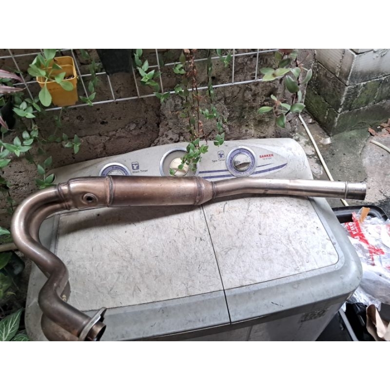 Pipa header knalpot All New ninja 250 fi ninja 250fi injeksi leheran original ori copotan standar ke