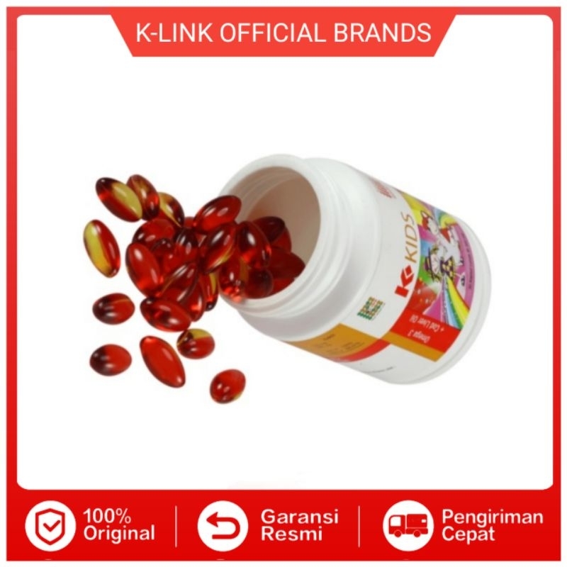 Omega Kids K Link Asli Original | Omega 3 Minyak Ikan OriginalLink