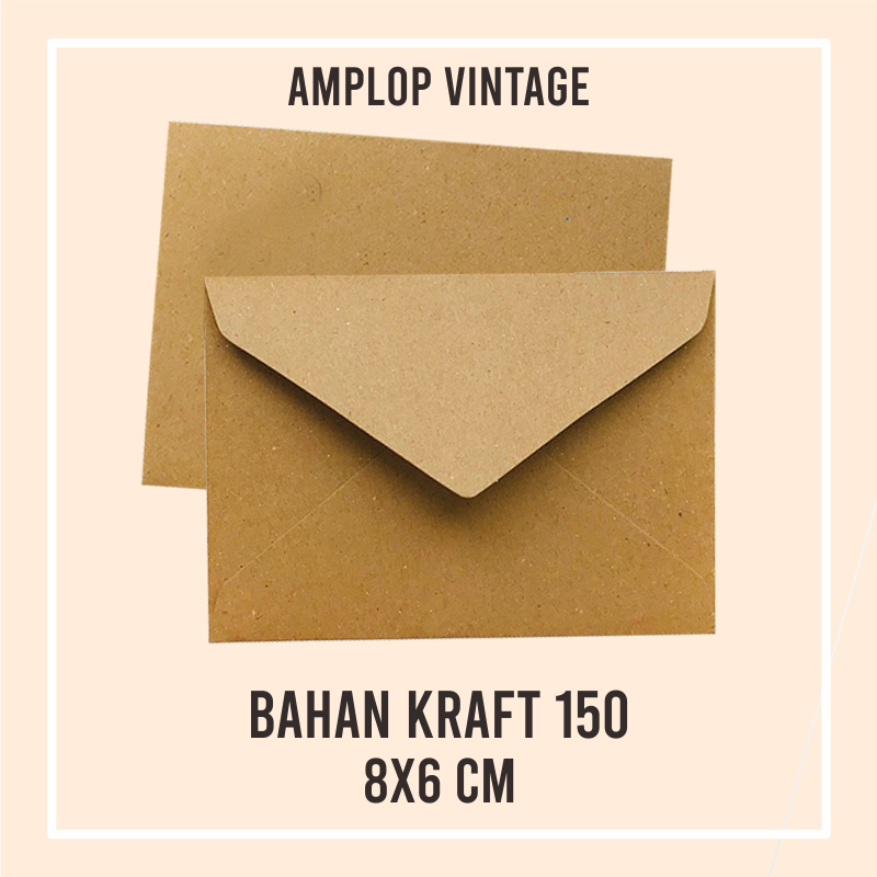 

Amplop vintage kraft A8 I Aesthetics amplop