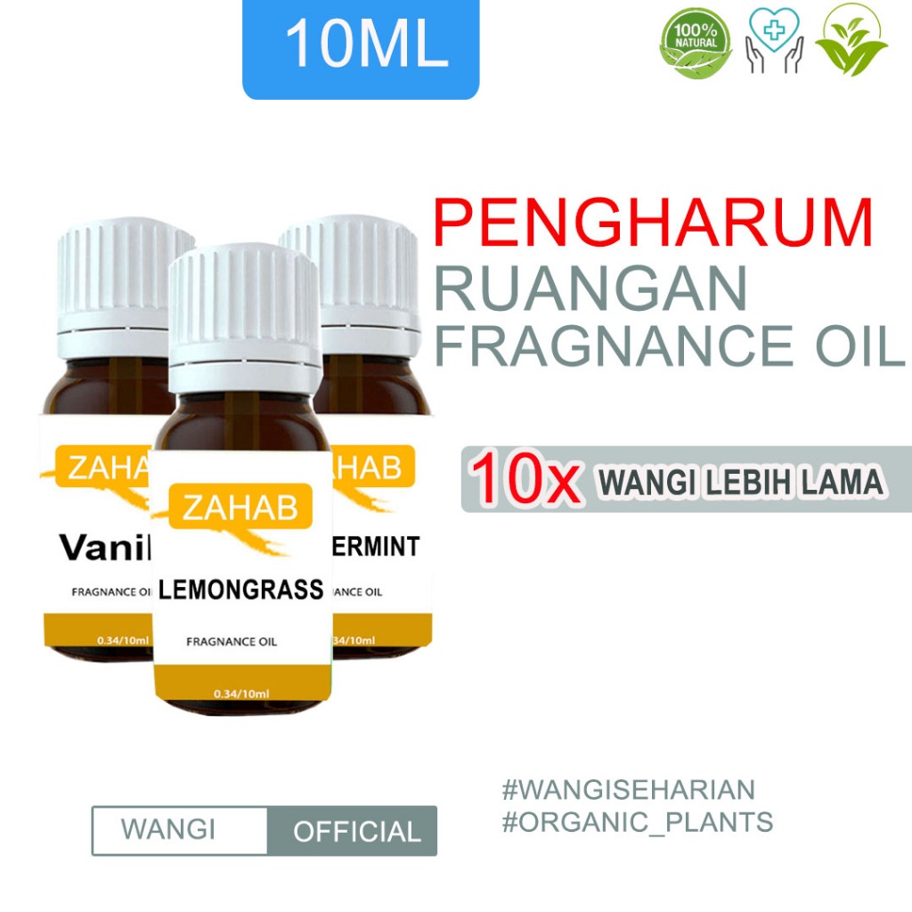 Essential Oil Pengharum Ruangan Aromaterapi Diffuser Oil Diffuser Aromatherapy Minyak Esensial Pewangi Ruangan Cessa Cough Flu Batuk Pilek Zahab