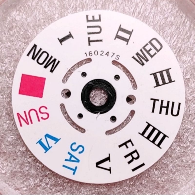 Day wheel - Roda hari ORIGINAL SEIKO movement cal.7S26 7S36 NH36 4R36 #2