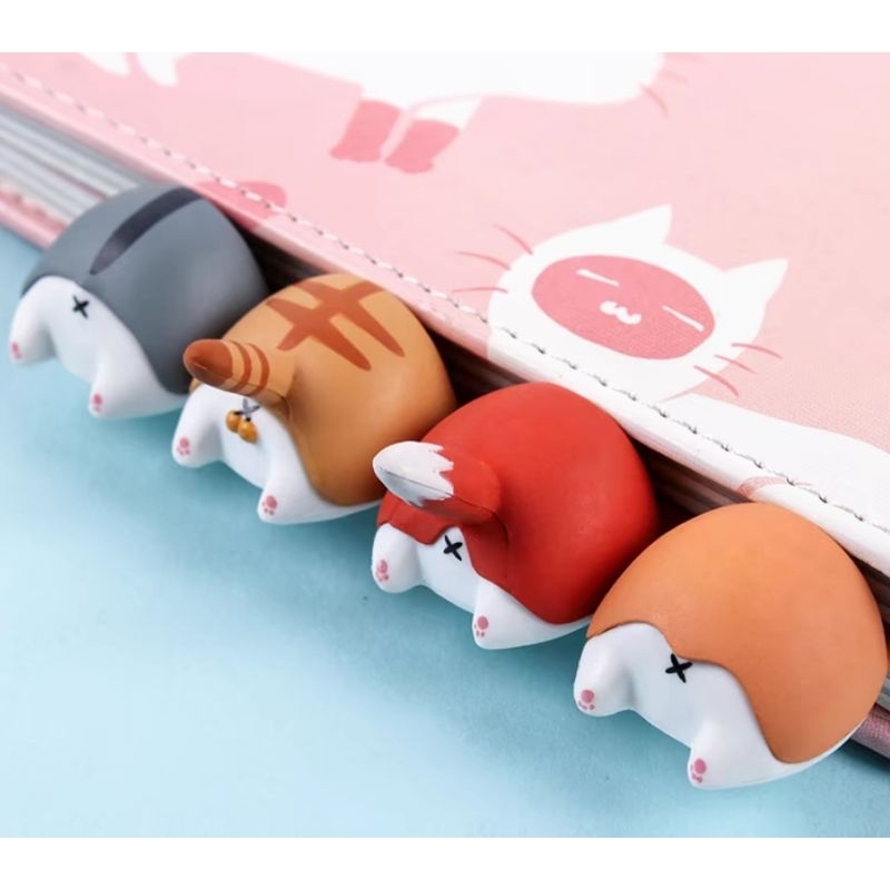 

Bookmark Lucu Animal Tails Ekor Hewan Kucing Anjing Aesthetic Anak-anak Pembatas Buku Cute Unik PVC