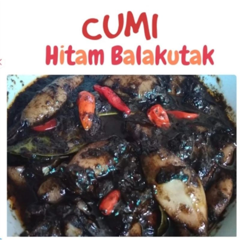 

cumi hitam balakutak lauk matang masakan rumahan siap saji