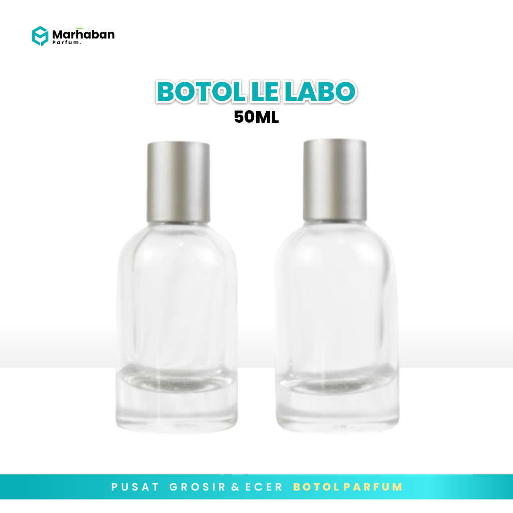Botol Parfum Le Labo 50 ML Semi press - Botol Parfume kosong LeLabo 12 pcs
