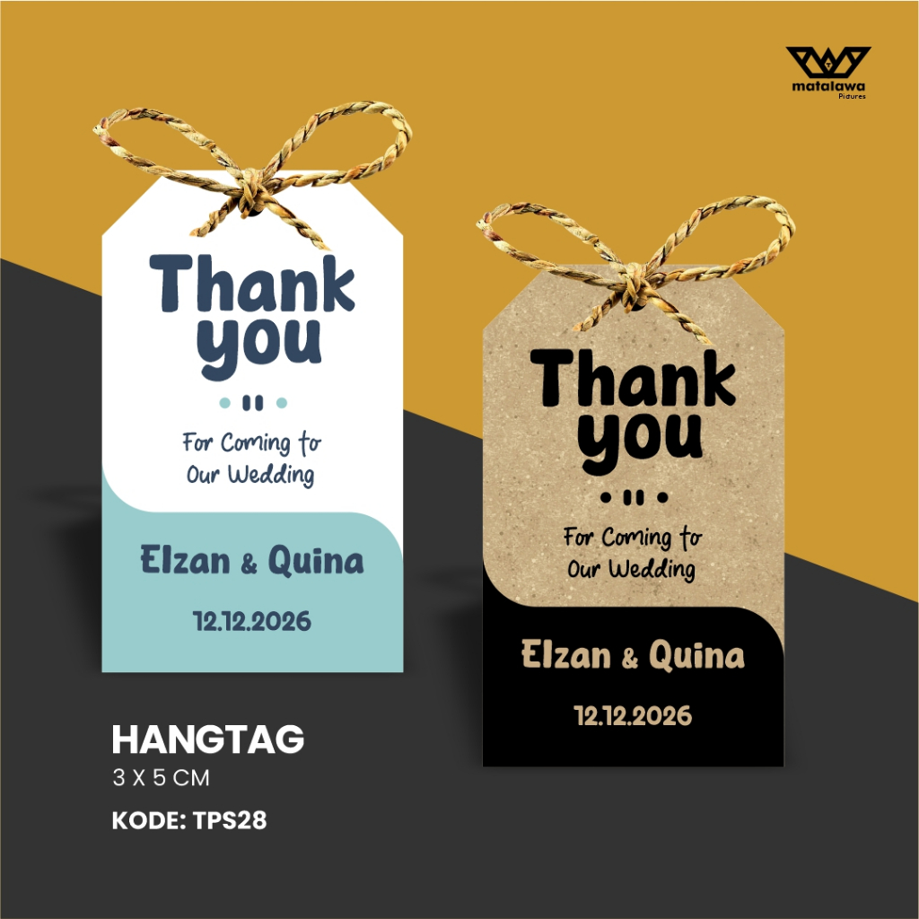 

Hang / souvenir tag custom edisi vintage ( murah / samson / craft / kraft / wedding / label / pernikahan / plant / tanaman / buket / florist / sovenir / ucapan terimakasih ) CODE 28