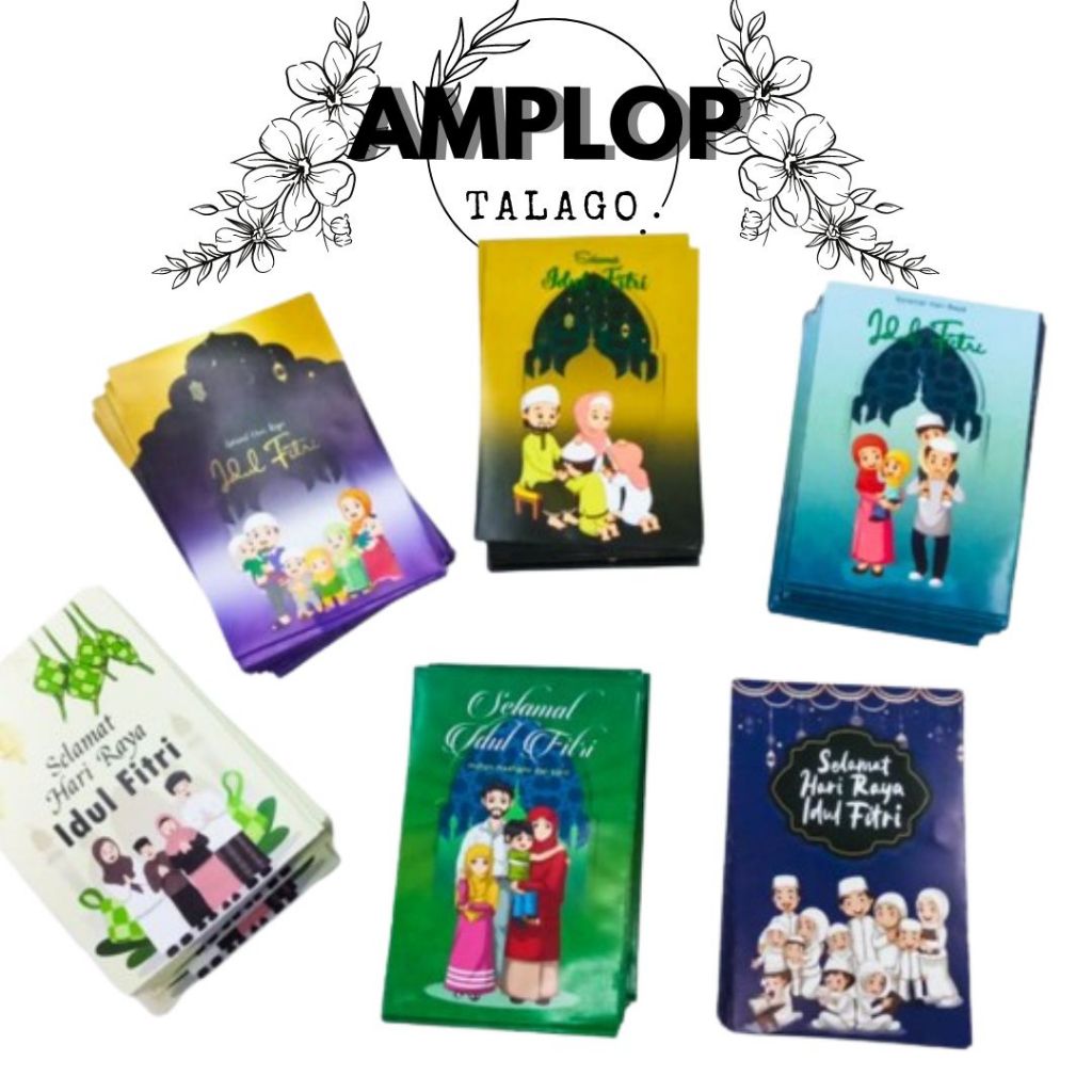 

Amplop Lebaran Unik Angpao 11cm × 7cm Amplop lebaran Idul Fitri