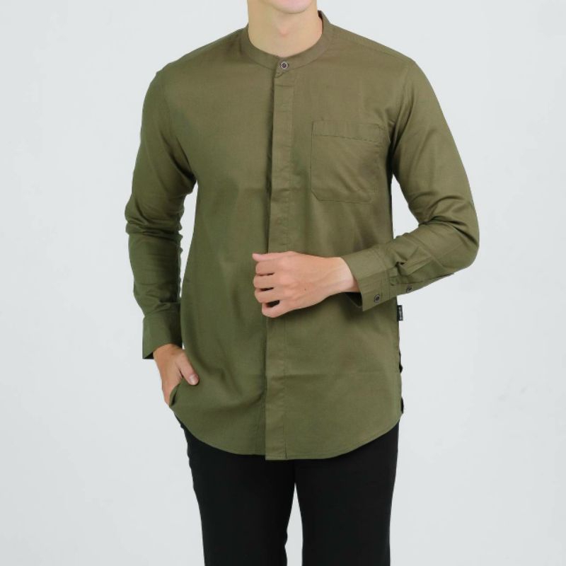 Kemeja Kemko Muzaffar Lengan Panjang Linen Washing Premium 100% ORIGINAL XXL JUMBO READY Kemeja / Ke
