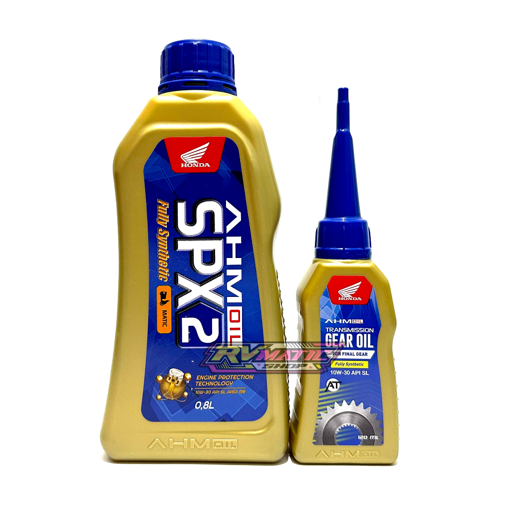 PAKETAN OLI SPX 2 + OLI GEAR SPX ORIGINAL HONDA AHM OIL
