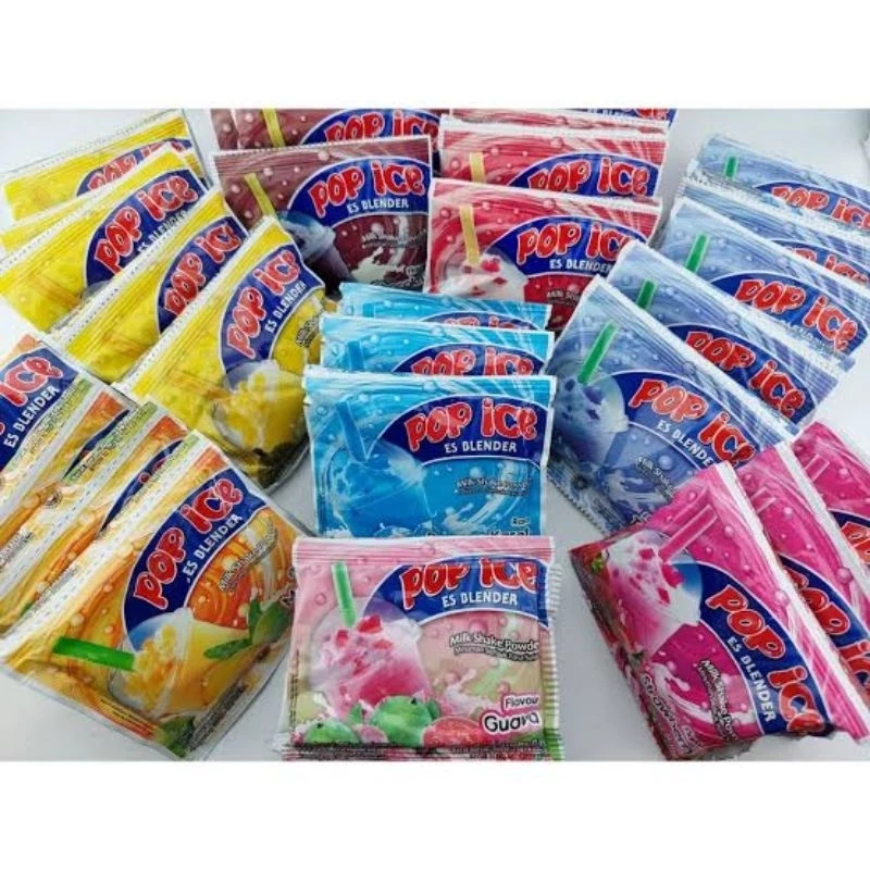 

POP ICE RENCENG Pop Ice Minuman Serbuk Instan Kemasan Sachet Per Renceng @10 Sachet
