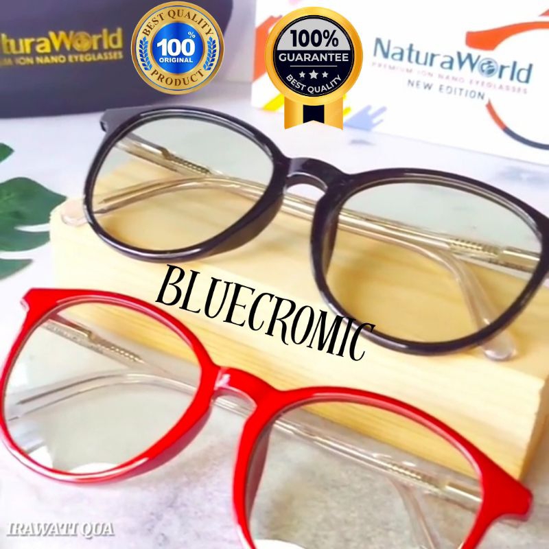 100% ASLI Kacamata Premium ION Nano Bluecromic/Natura World