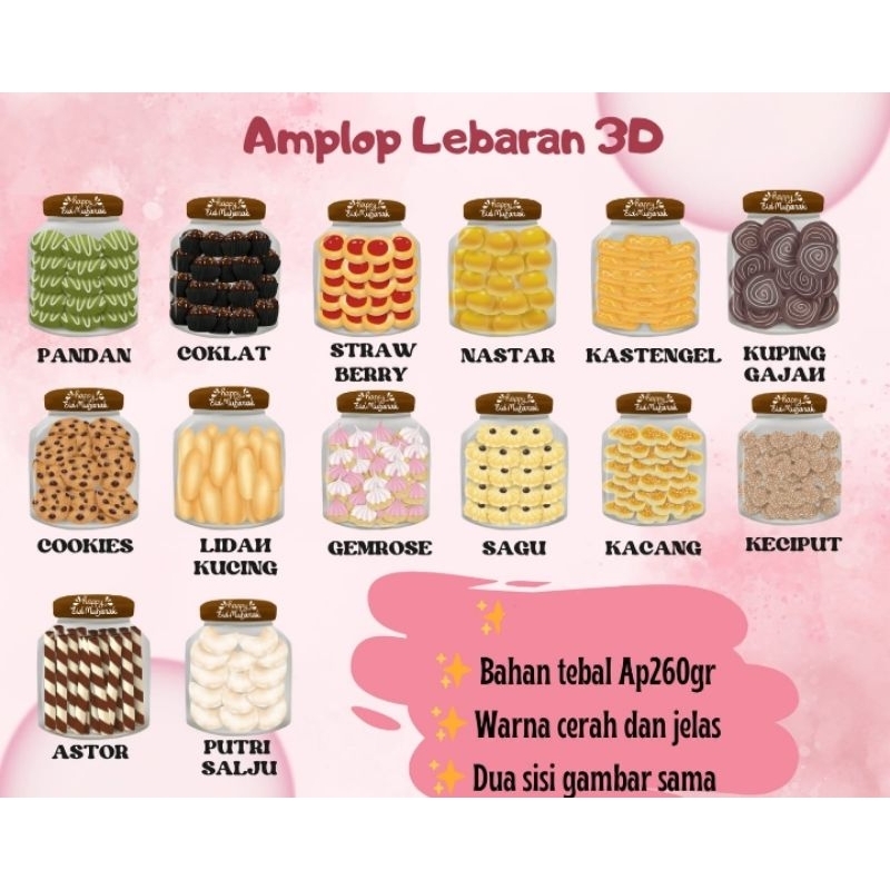

Amplop Lebaran Kertas Tebal Motif Toples