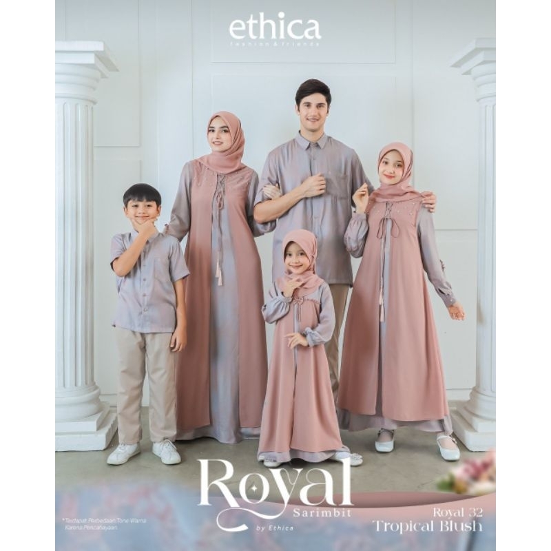 Sarimbit Keluarga Ethica 32 Tropical Blush || Kagumi 316 || kahfi 316 || Kagumi Kids 165 || Kahfi Ki
