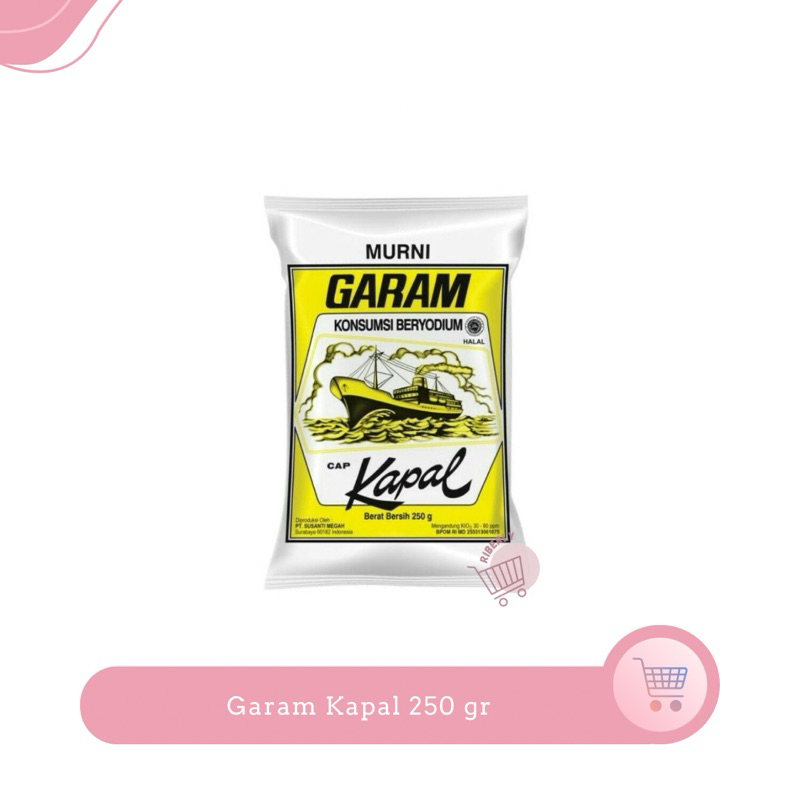 

Cap Kapal Garam Beryodium 250 gr / Garam Halus 250 gr