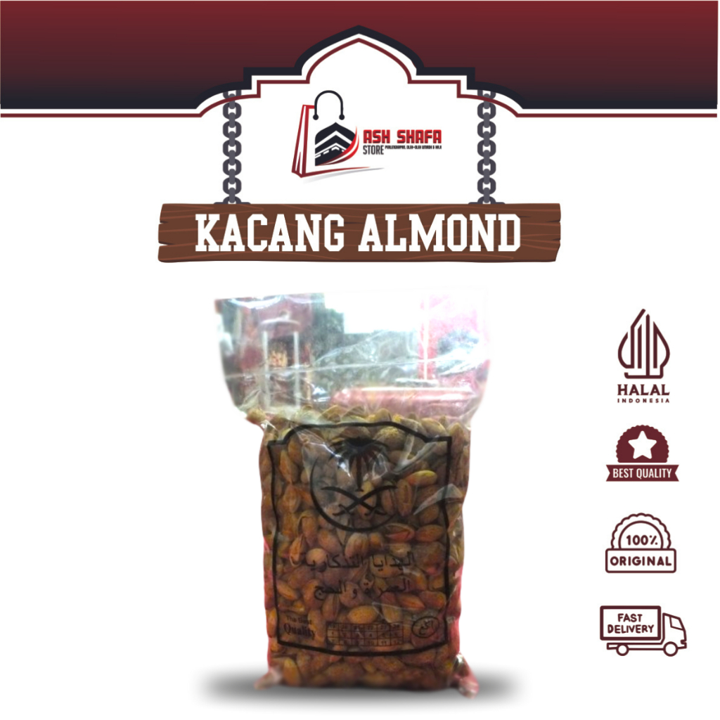 

Kacang Almond Panggang 1 Kg Premium | Kacang Almond Siap Makan | Kacang Almond Oleh Oleh Umroh & Haji