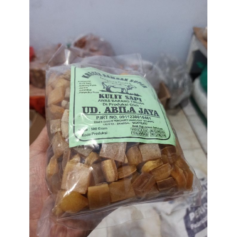 

Kerupuk Rambak Kulit Sapi Asli 500 gram