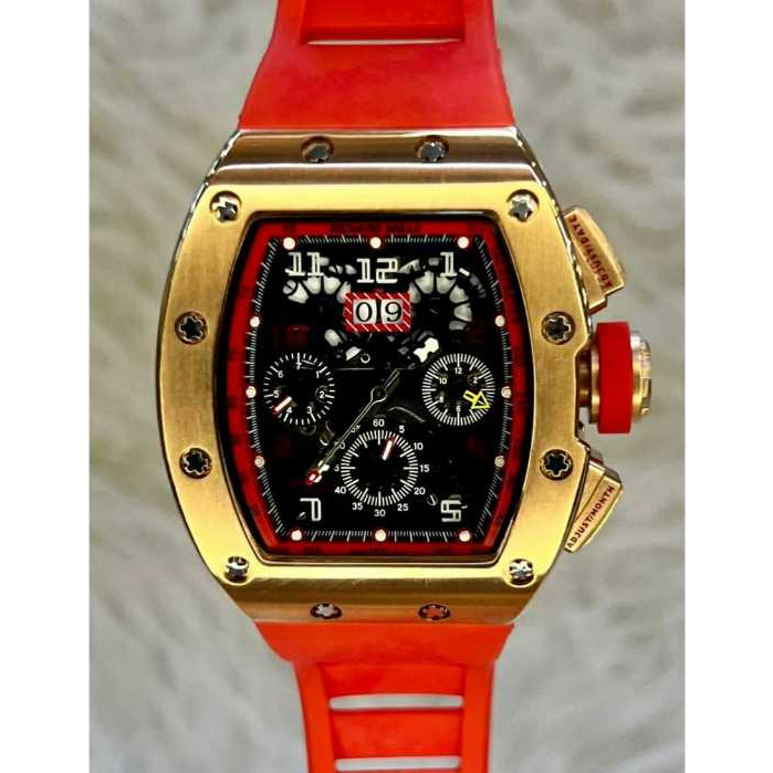 JAM TANGAN PRIA TERLARIS RM 11-01, JAPAN AUTOMATIC BAHAN RUBBER