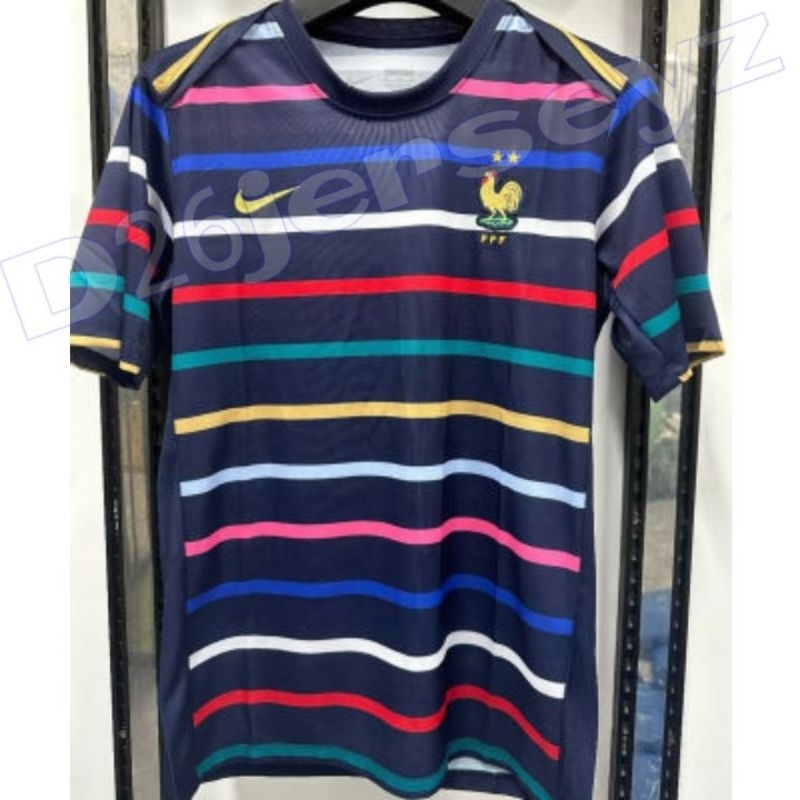 Jersey Prancis France Training Prematch 2024 OFFICIAL