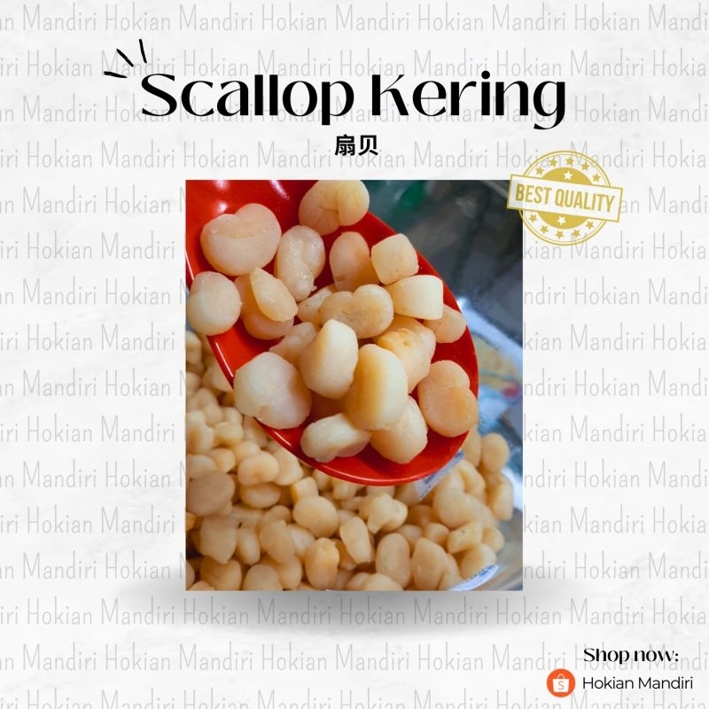 

Scallop kering / gan bei 100 gram