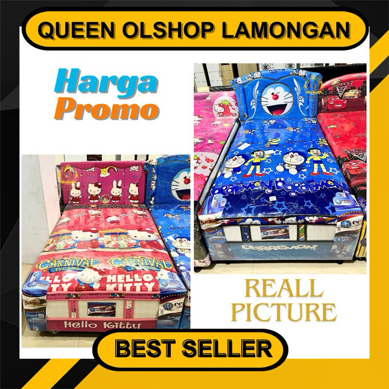 [PROMO] Springbed Boxy Doraemon Hello Kitty American Ocean Full Set 120 140 x200