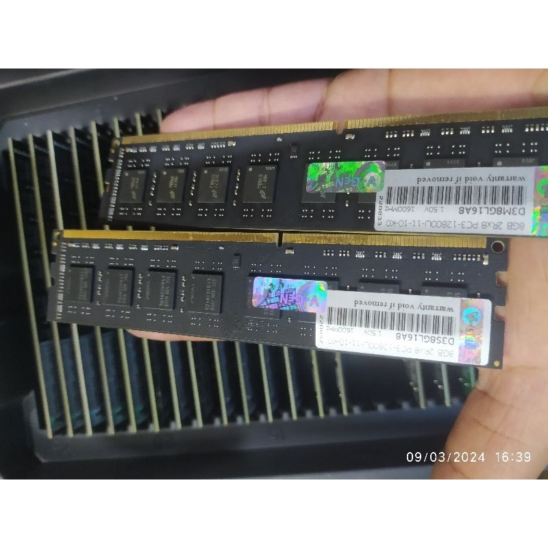 Ram vgen ddr3/ddr3L 8gb pc10600/pc 12800