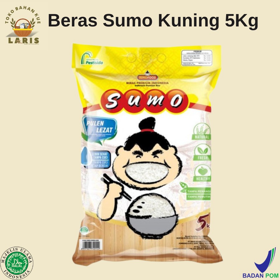 

Beras Sumo Kuning 5Kg SUDAH FORTIFIKASI