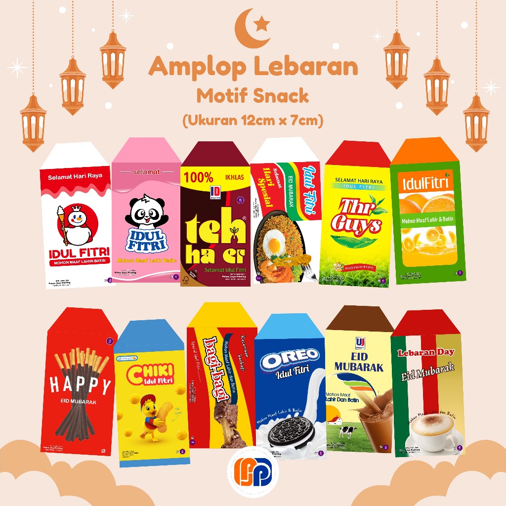 

Amplop Snack Idul Fitri/Amplop THR/Amplop Lebaran Lucu Murah Meriah
