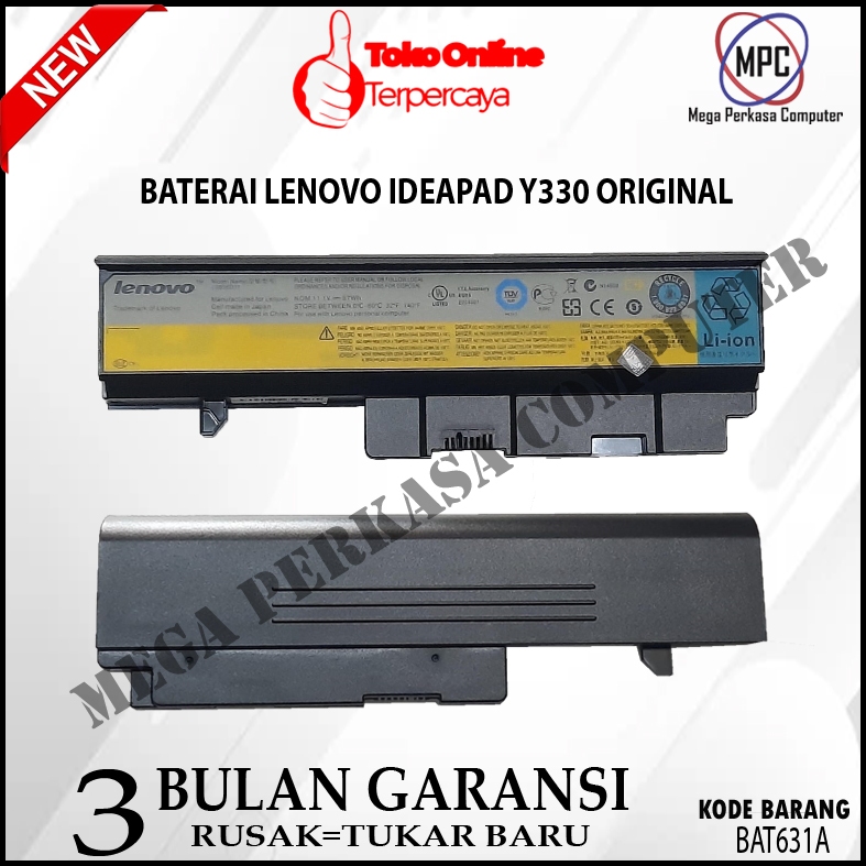 BATERAI BATERE LAPTOP LENOVO IDEAPAD Y330 Y330G SERIES ORIGINAL