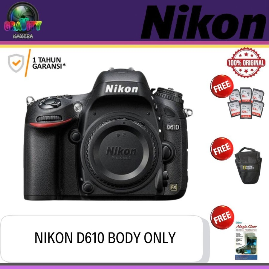 NIKON D610 BODY ONLY / KAMERA NIKON D610 BODY ONLY
