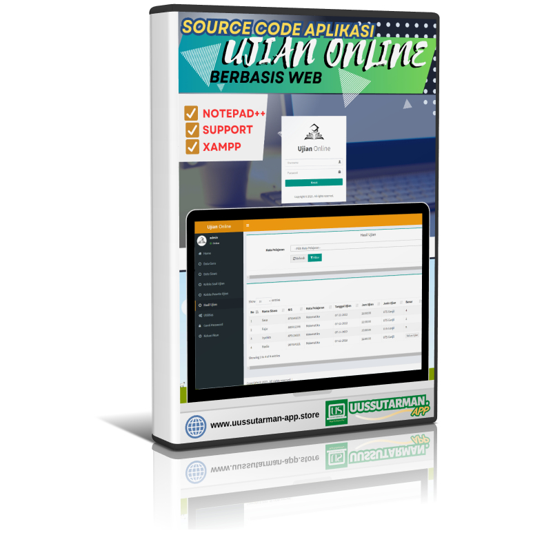 Aplikasi Ujian Online berbasis web  Codeigniter