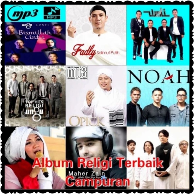 KASET CD MP3 LAGU POP BAND INDONESIA RELIGI ISLAMI-ALBUM RELIGI MP3-KASET DVD MP3 RELIGI-KASET MP3 L