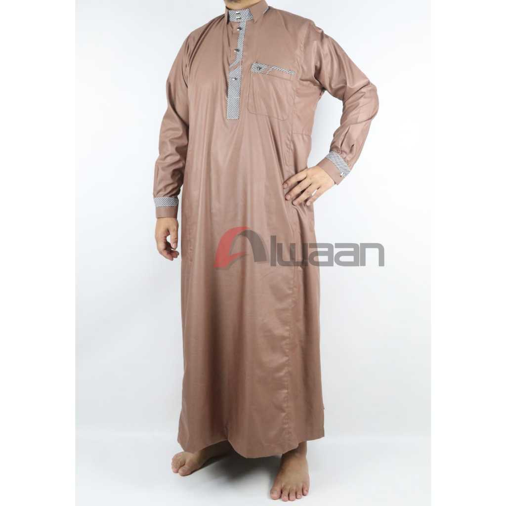 Jubah/Gamis Alwaan Pakaian Muslim Pria Dewasa