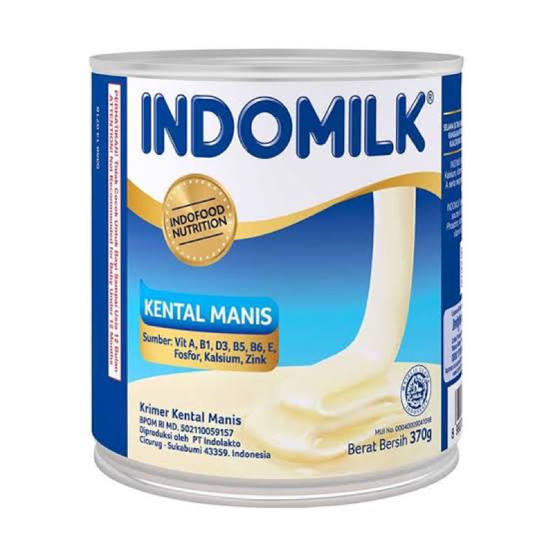 

Indomilk susu kental manis putih kaleng 370g