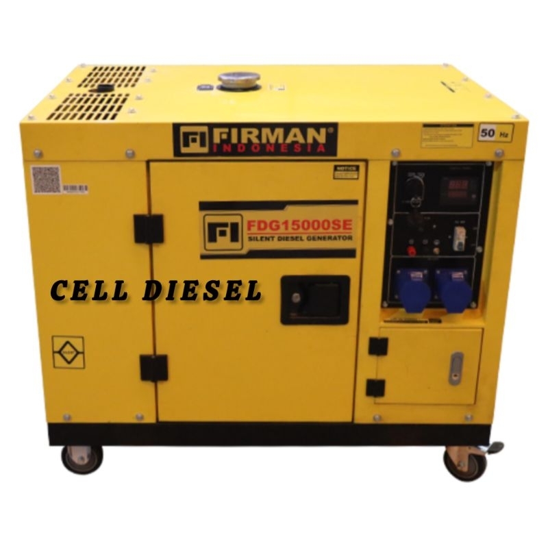 Genset Silent Diesel Generator Listrik Firman FDG15000SE 8Kw 1 Phase