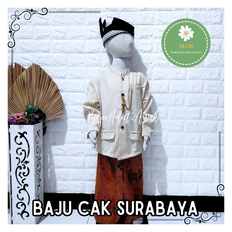 BAJU ADAT JAWA TIMUR ANAK LAKI-LAKI | BAJU CAK SURABAYA | CAK NING SURABAYA ANAK LAKI-LAKI | BAJU TR