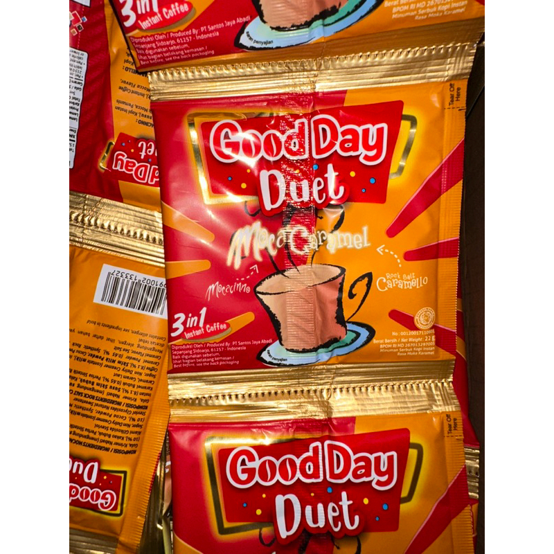 

Kopi Good Day Duet Moca Caramel isi 5 sachet