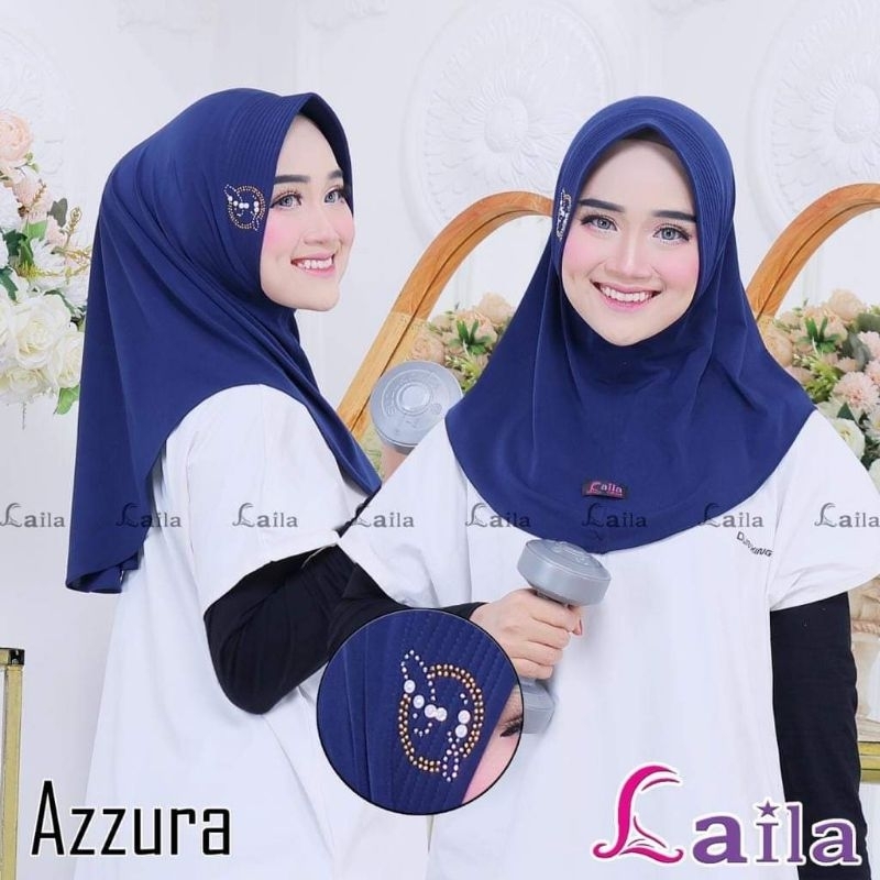 (SEFIE) - HIJAB OLAHRAGA AZZURA SPORT BERGO PED BY LAILA HIJAB
