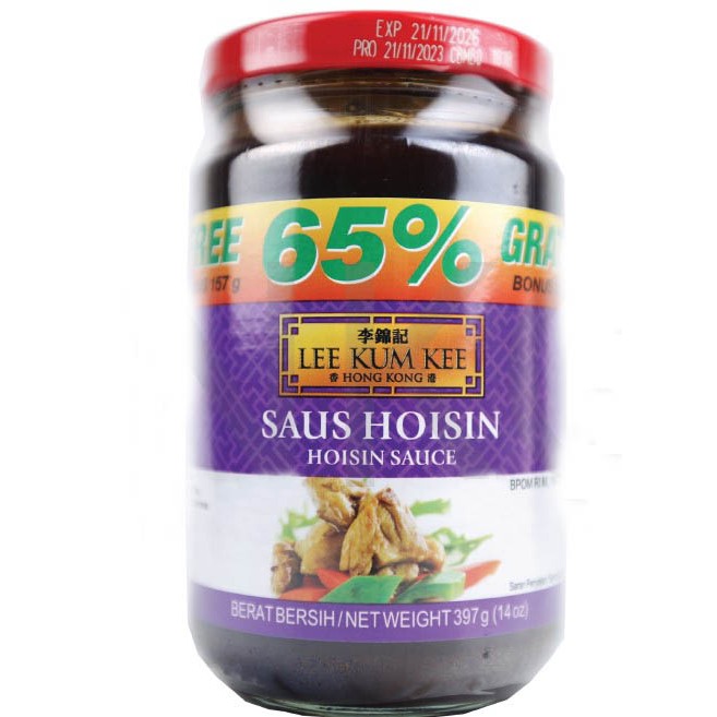 

LEE KUM KEE SAUS HOISIN SAUCE TOPLES KACA 397GR