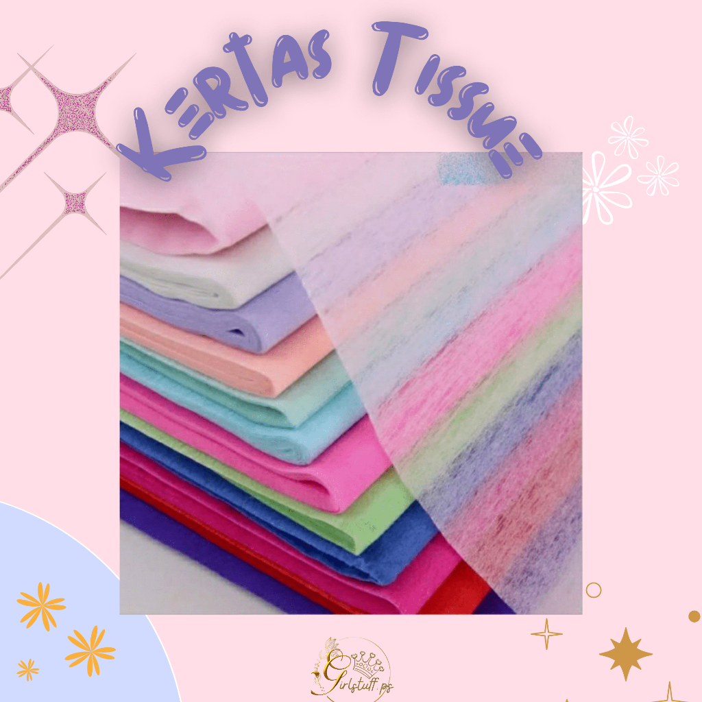 KERTAS TISUE TISU EKONOMIS BUKET BUNGA FLOWER WRAPPING TISSUE