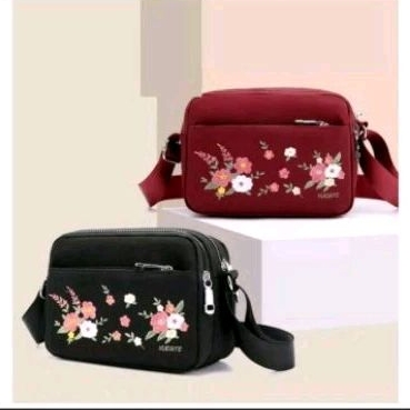Tas Selempang bordir bunga