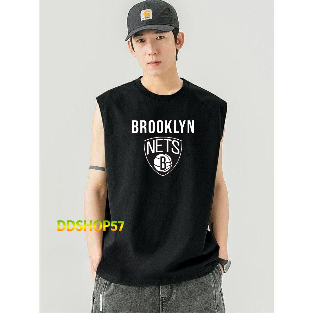 Baju Singlet Pria Terbaru Brooklyn Nest Gym Santai Ukuran Jumbo Size M L XL XXL / Kaos Tanpa Lengan 