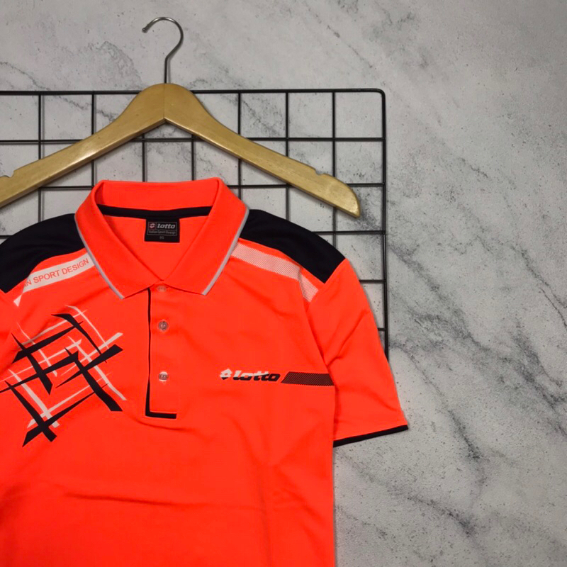 POLO SHIRT LOTTO ITALY SIZE M | KAOS KERAH SECOND