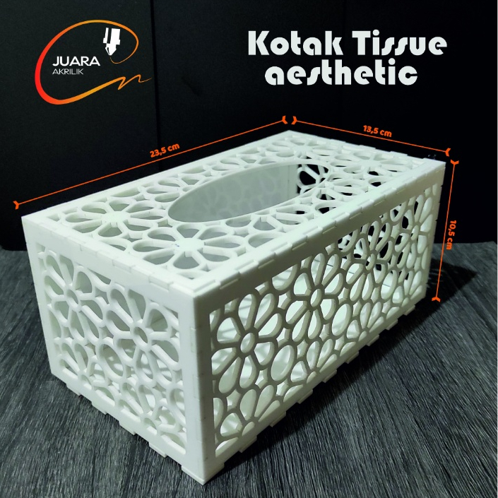 Kotak Tissue Aesthetic Box tempat Tissue Akrilik